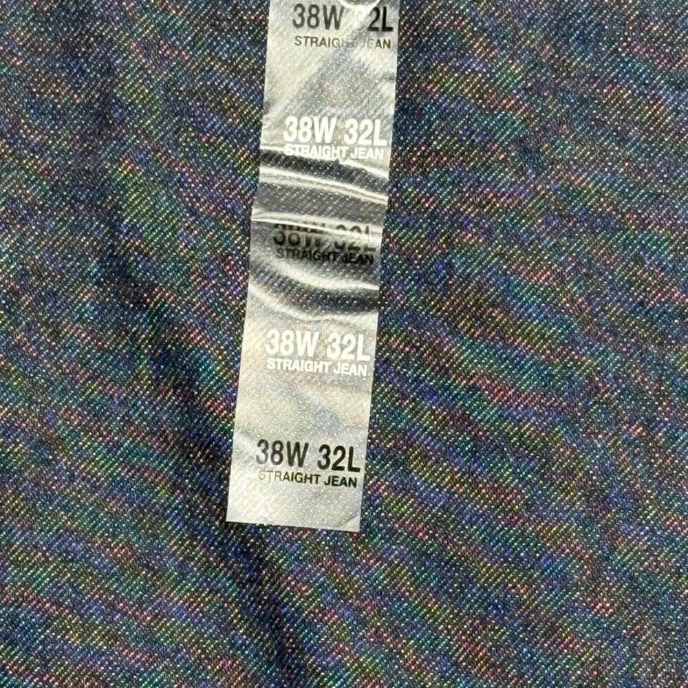 Mode of One Men's Straight-Fit Jeans, Roosevelt blue 38x32 $70 - Picture 6 of 11
